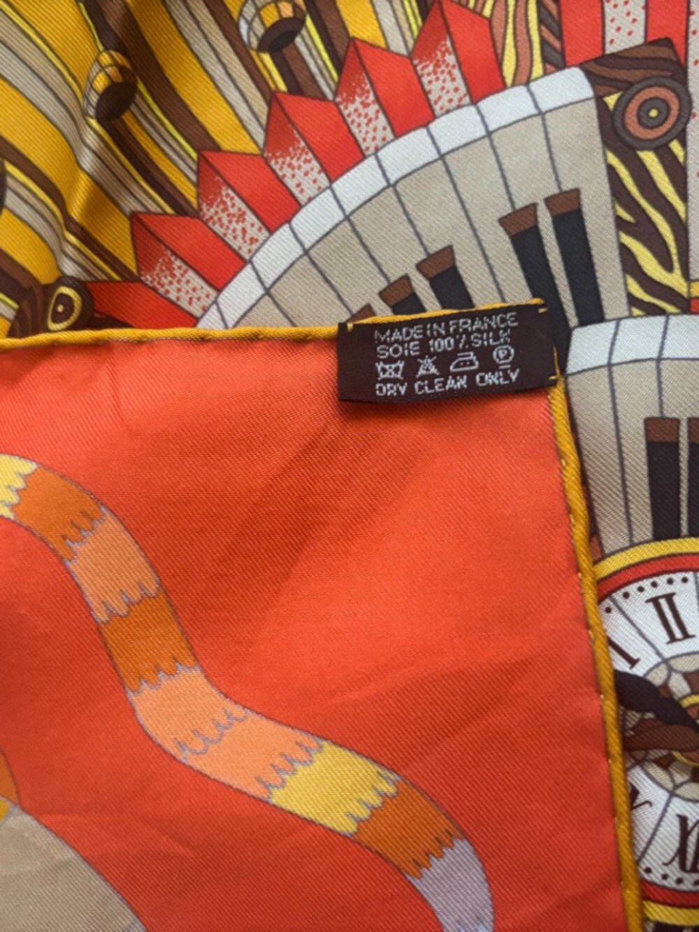 Hermès scarf "Point d'Orgue" Hermès Paris Silk Carré 90 - Picture 4 of 7